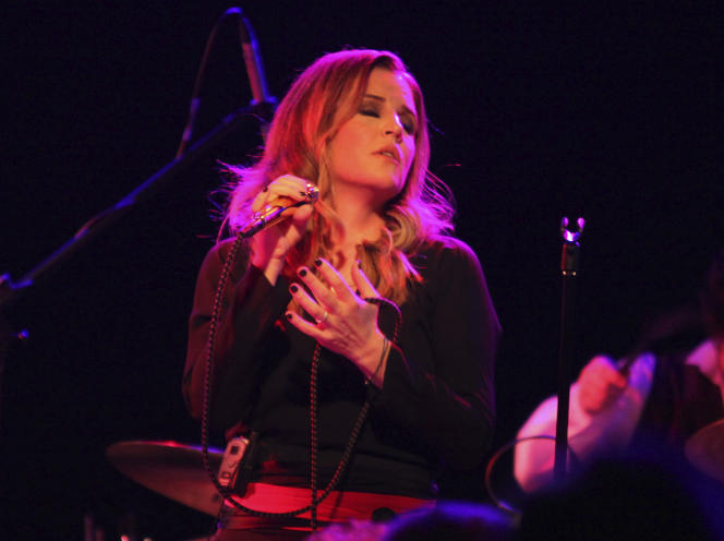 Lisa Marie Presley en concert à Chicago, le 20 juin 2012.